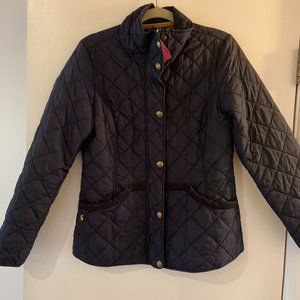 Joules quilted navy blue jacket US SIZE 10.